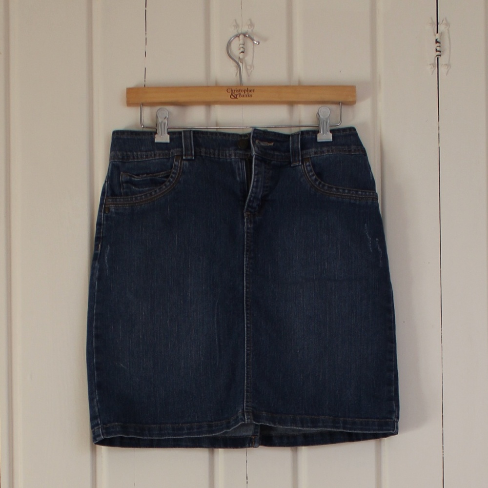 Relativity Dark Denim Mini Skirt